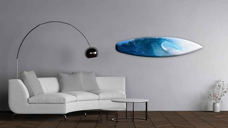 Beach Decor Wave Surfboard Wall Art Tropical Bar Decor Wood Surfboard Sign \u0421hild/'s room Decor Surfers gift