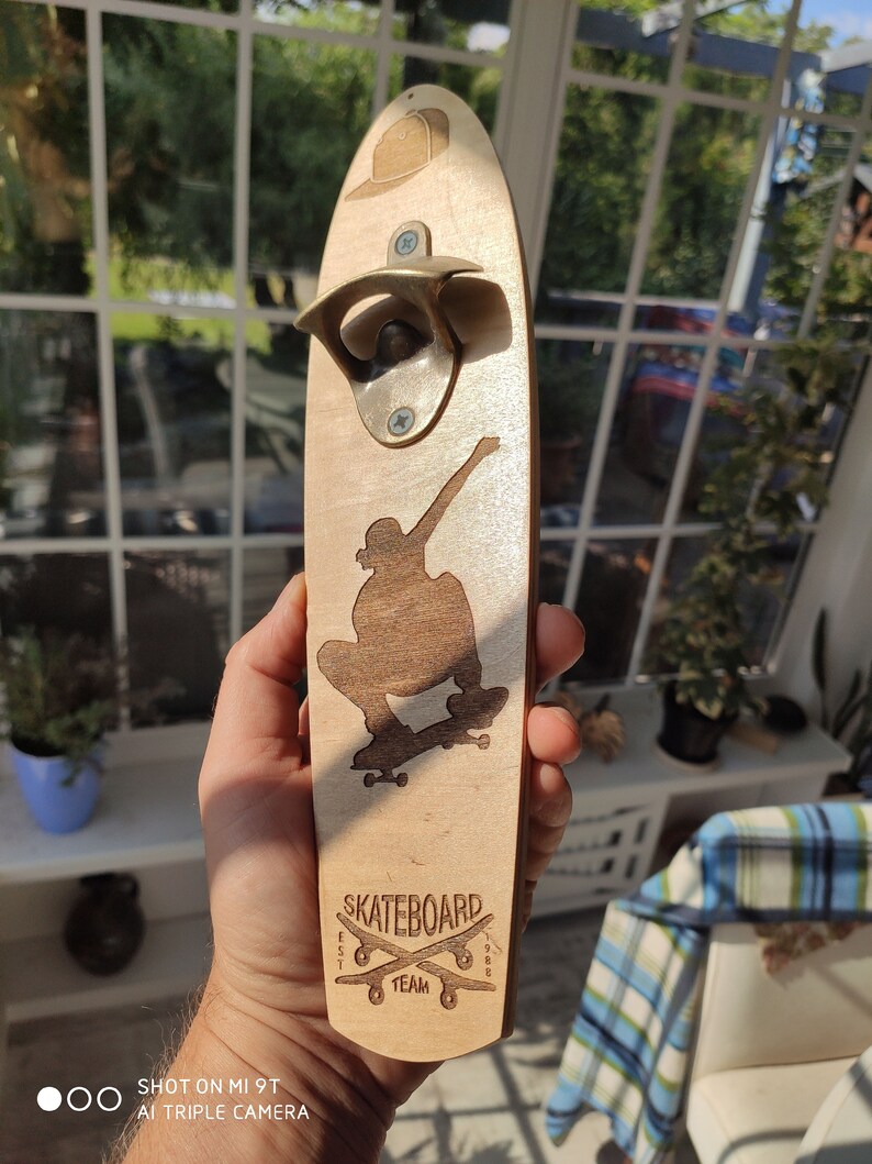 Skateboard Bottle Opener Skaters Gift Bar Decor Beach Etsy