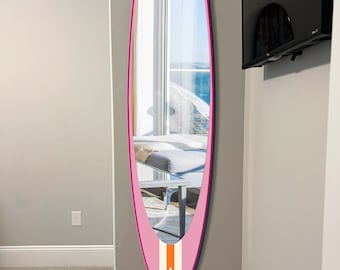 サーフボード型壁掛け鏡 フック付き 楽天市場】サーフボードラック 壁掛け 木製フック サーフボード