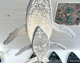 Whale and Calf LED Chandelier