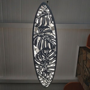 Monstera Leaf Surfing Ceiling Light for Home Decor