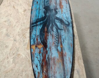 Surfboard Surf s Up 100cm Holzdekoration zum Aufhängen für Surfer Surfbrett 