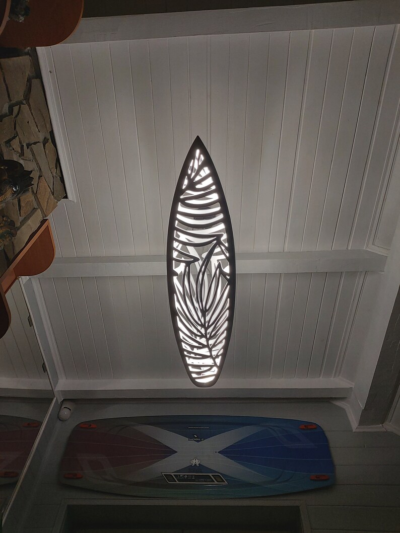 Surfing Ceiling Light for Home Decor Lamp Surfboard Etsy
