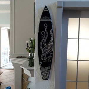 Beach Decor Wave Surfboard Wall Art Tropical Bar Decor Wood Surfboard Sign \u0421hild/'s room Decor Surfers gift
