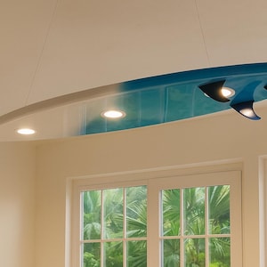 3 Fin Surfboard Pool Table Light – LED Billiard Light for Game Room