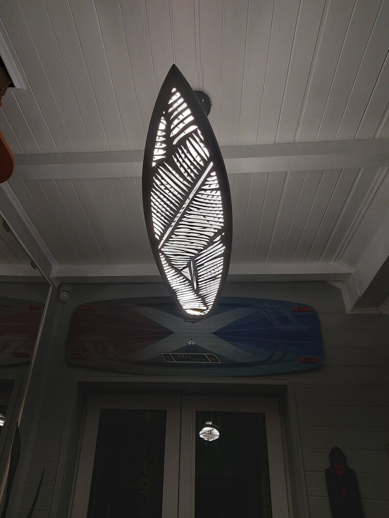 Surfing Ceiling Light for Home Decor. Lamp Surfboard Etsy