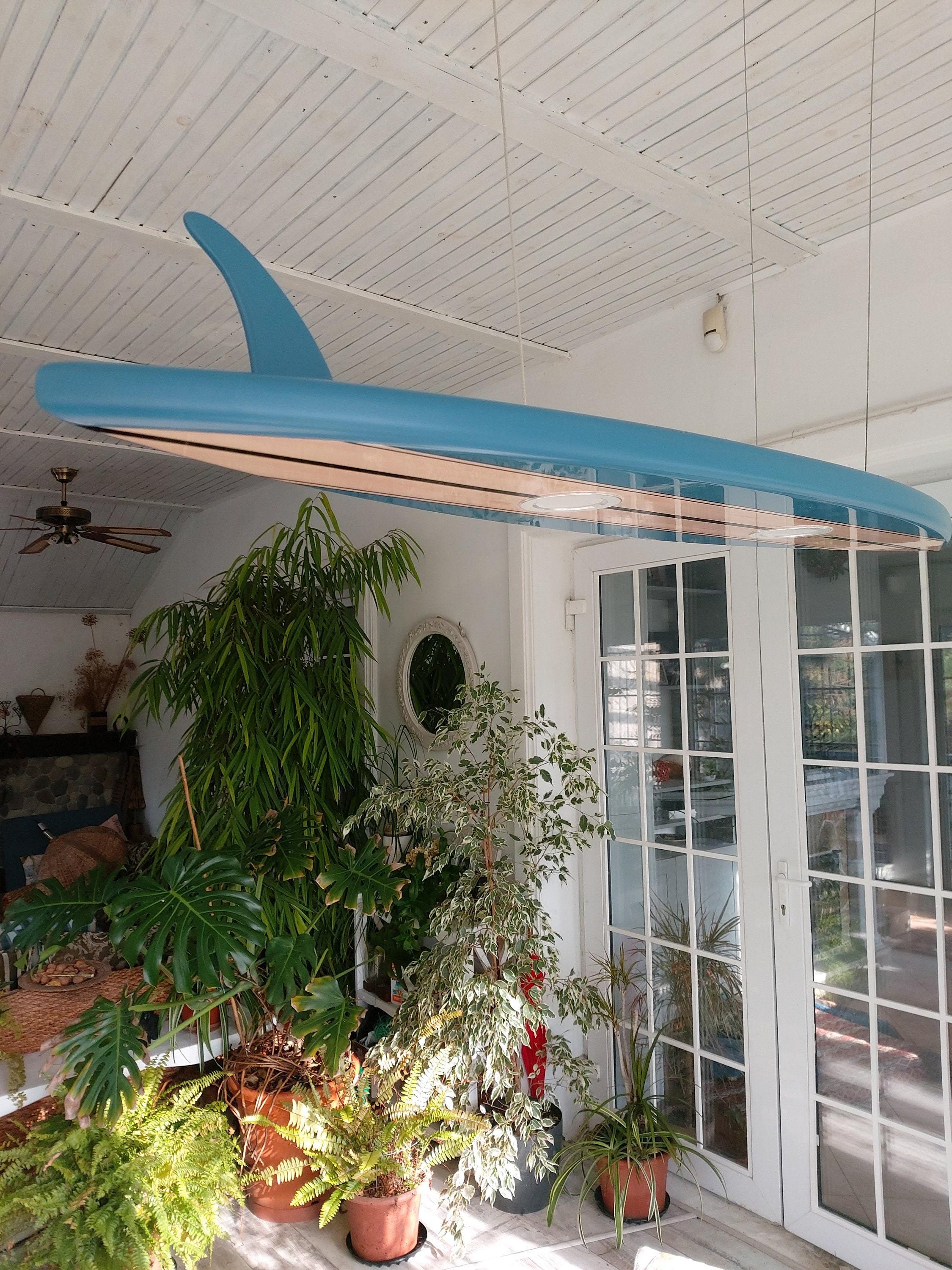 Surfboard Pool Table Light – LED Surfboard Ceiling Chandelier for Game ...