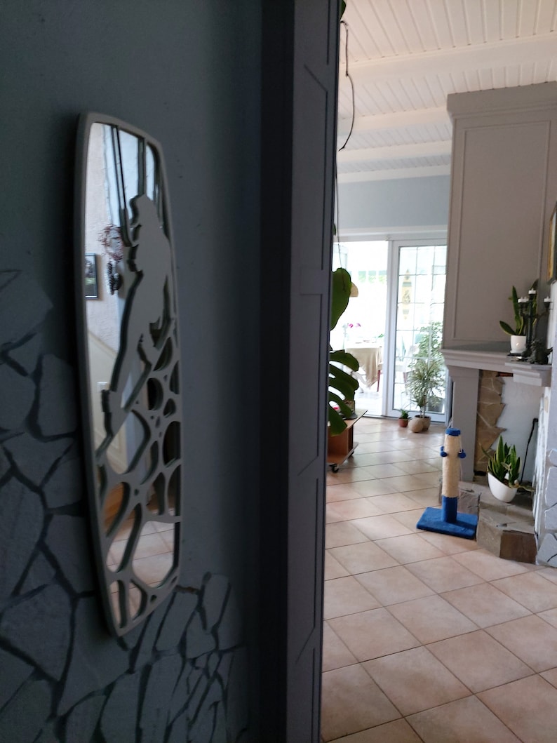 Kiteboard Wall Art Kiteboard Mirror Beach Sign Kitesurfing Etsy