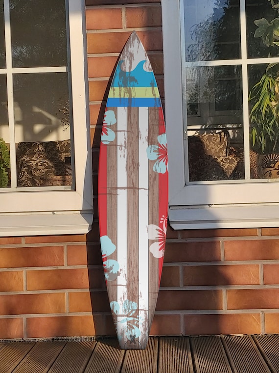 Rustic cheap surfboard decor