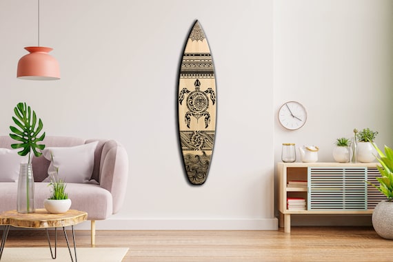 Etsy surfboard top wall art