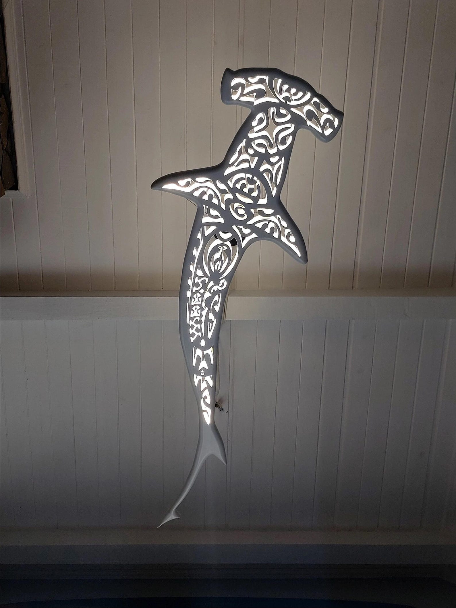 Led Design Shark Hammerhead Shark LED Ceiling Light, Shark Chandelier for Coastal Homes ...