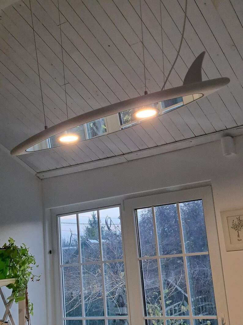 Surfboard Shaped Ceiling Chandelier, Pool Billiard Table Light - Etsy