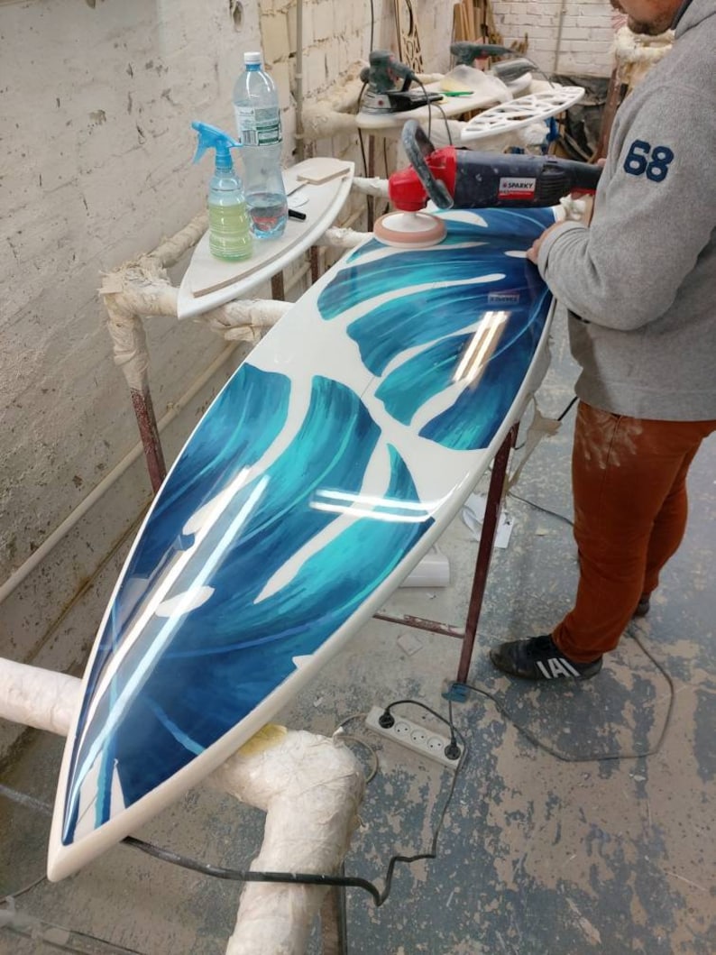 Beach Decor Wave Surfboard Wall Art Tropical Bar Decor Wood Surfboard Sign \u0421hild/'s room Decor Surfers gift