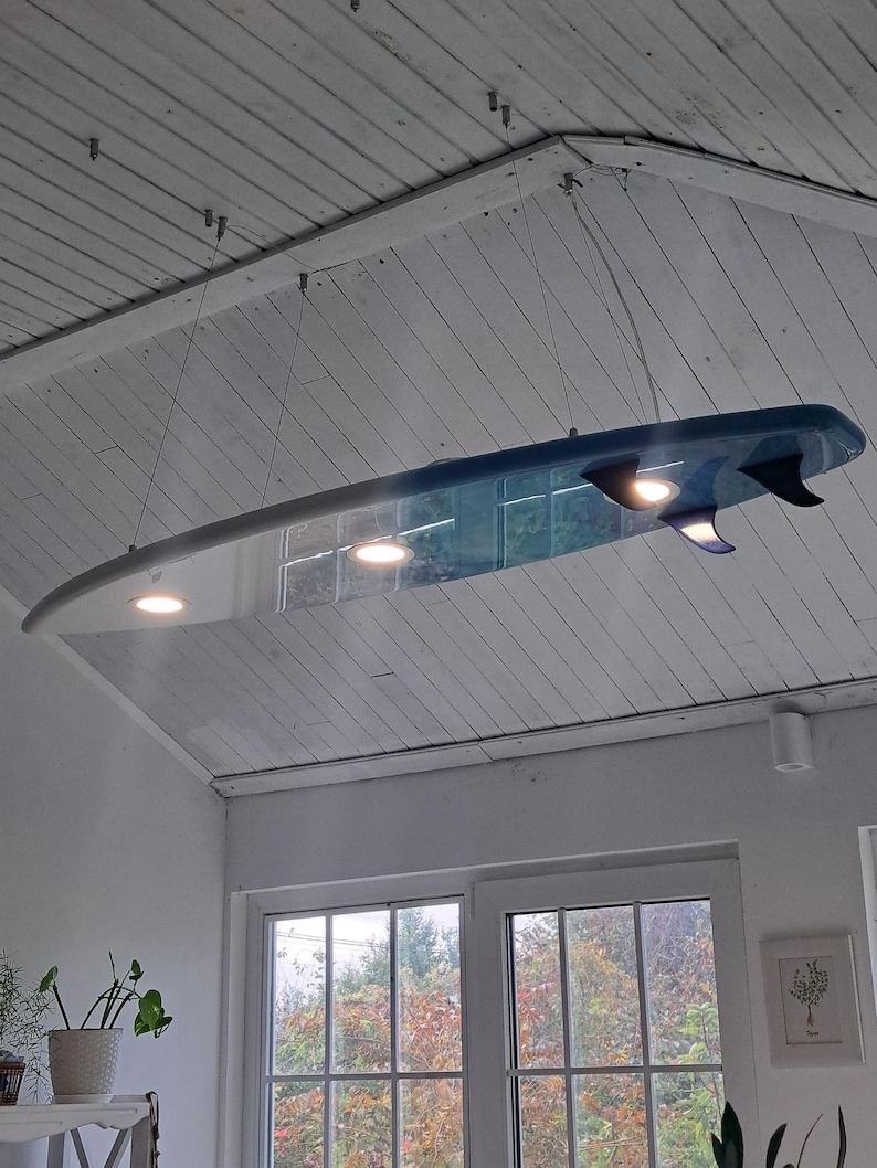 3 Fin Surfboard Pool Table Light – LED Billiard Light for Game Room - Etsy
