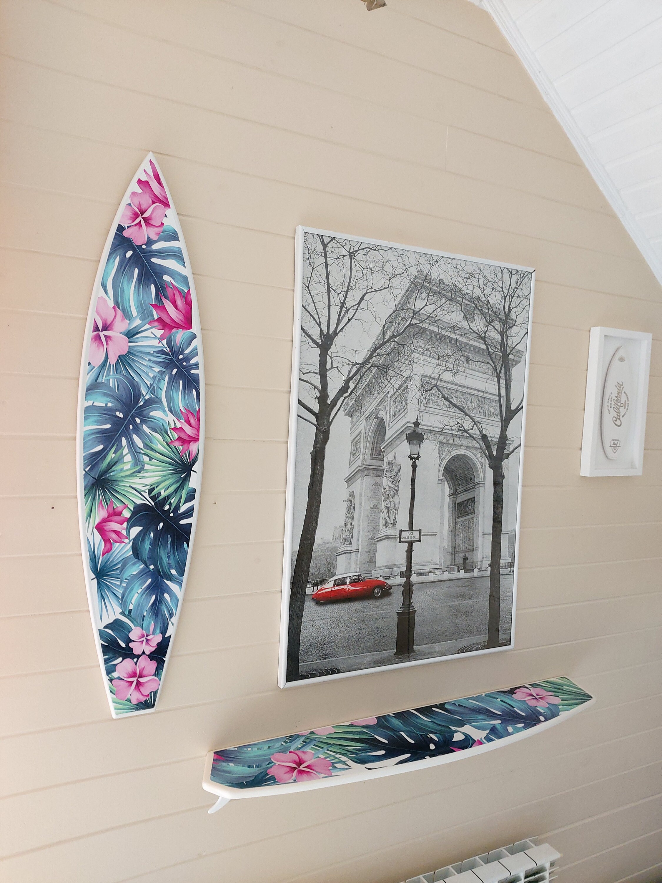 Half Surfboard Wall Shelf 40 Bookshelf Wood Surfing Art Etsy