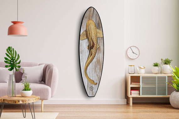 Arte de decoración de pared de tabla de surf de madera decorativa  personalizada -  España