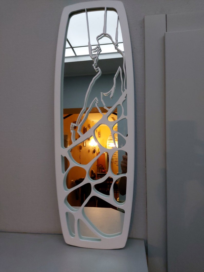 Kiteboard Wall Art Kiteboard Mirror Beach Sign Kitesurfing Etsy