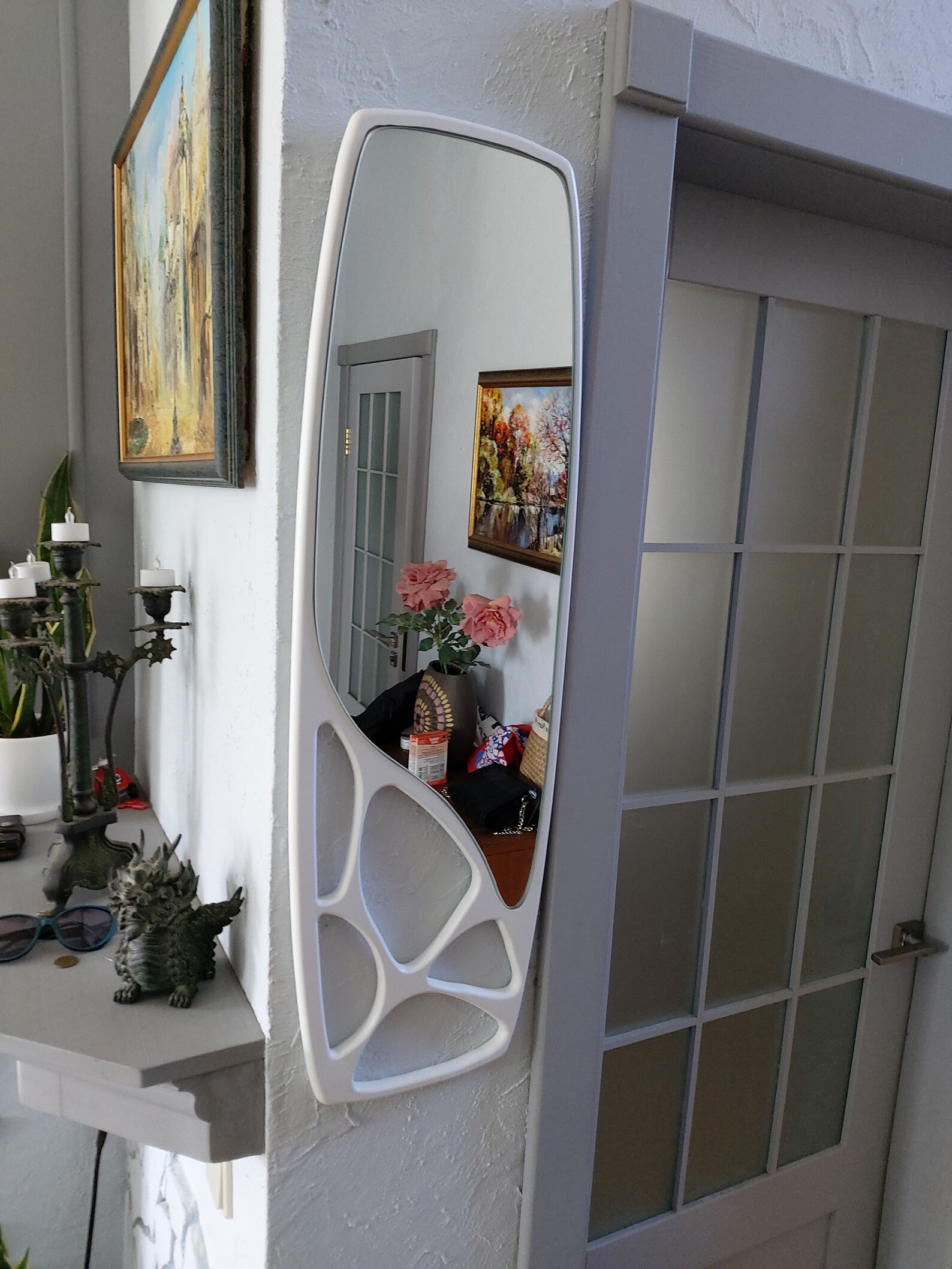 Kiteboard Wall Art Kiteboard Mirror Beach Sign Kitesurfing Etsy