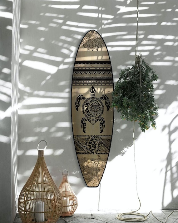 Etsy surfboard top wall art