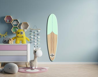 Surfboard Wooden Growth Chart: Surfing Nursery Decor