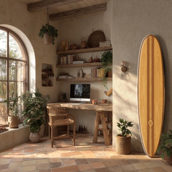 Surfboard wall Art, 1960s Style : Coastal Beach House Art - Etsy 日本