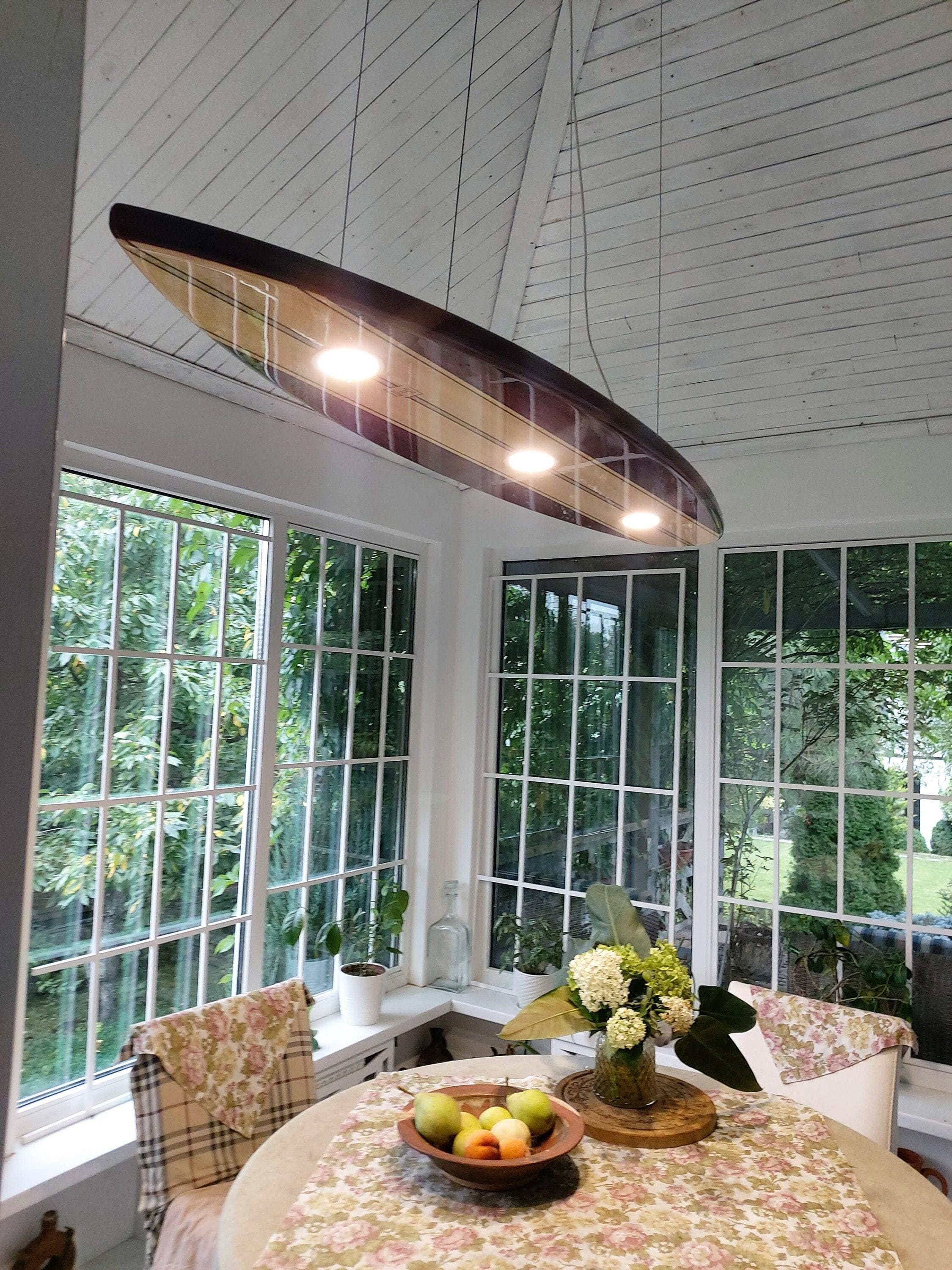 【値下げ】Surf 照明 Surfboard Chandelier Lights - Etsy