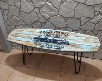 サーフボードベンチ – ヴィンテージツーリストカーグラフィック - Etsy