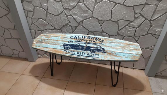 サーフボードベンチ – ヴィンテージツーリストカーグラフィック - Etsy