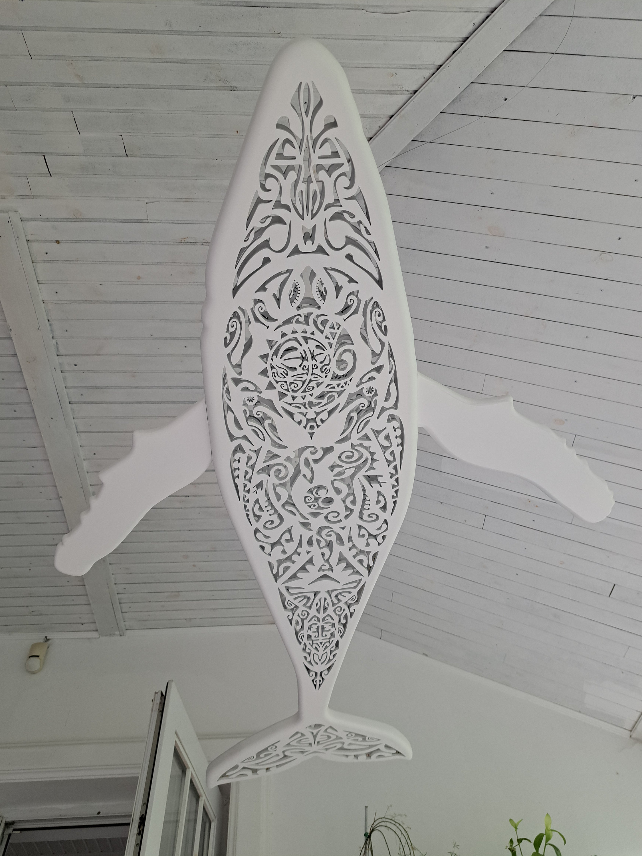 Maori Whale Ceiling Light – Surf Style LED Chandelier for Ocean Lovers ...