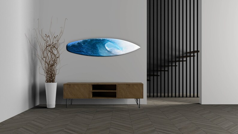 Beach Decor Wave Surfboard Wall Art Tropical Bar Decor Wood Surfboard Sign \u0421hild/'s room Decor Surfers gift