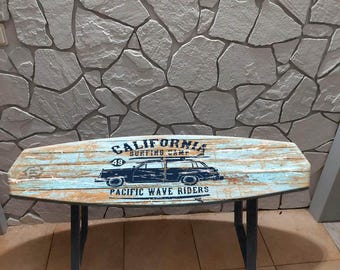 サーフボードベンチ – ヴィンテージツーリストカーグラフィック - Etsy