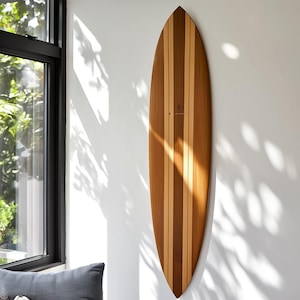 Vintage longboardvorm geïnspireerd op vroeg Hawaïaans design – kuststijl jaren 50