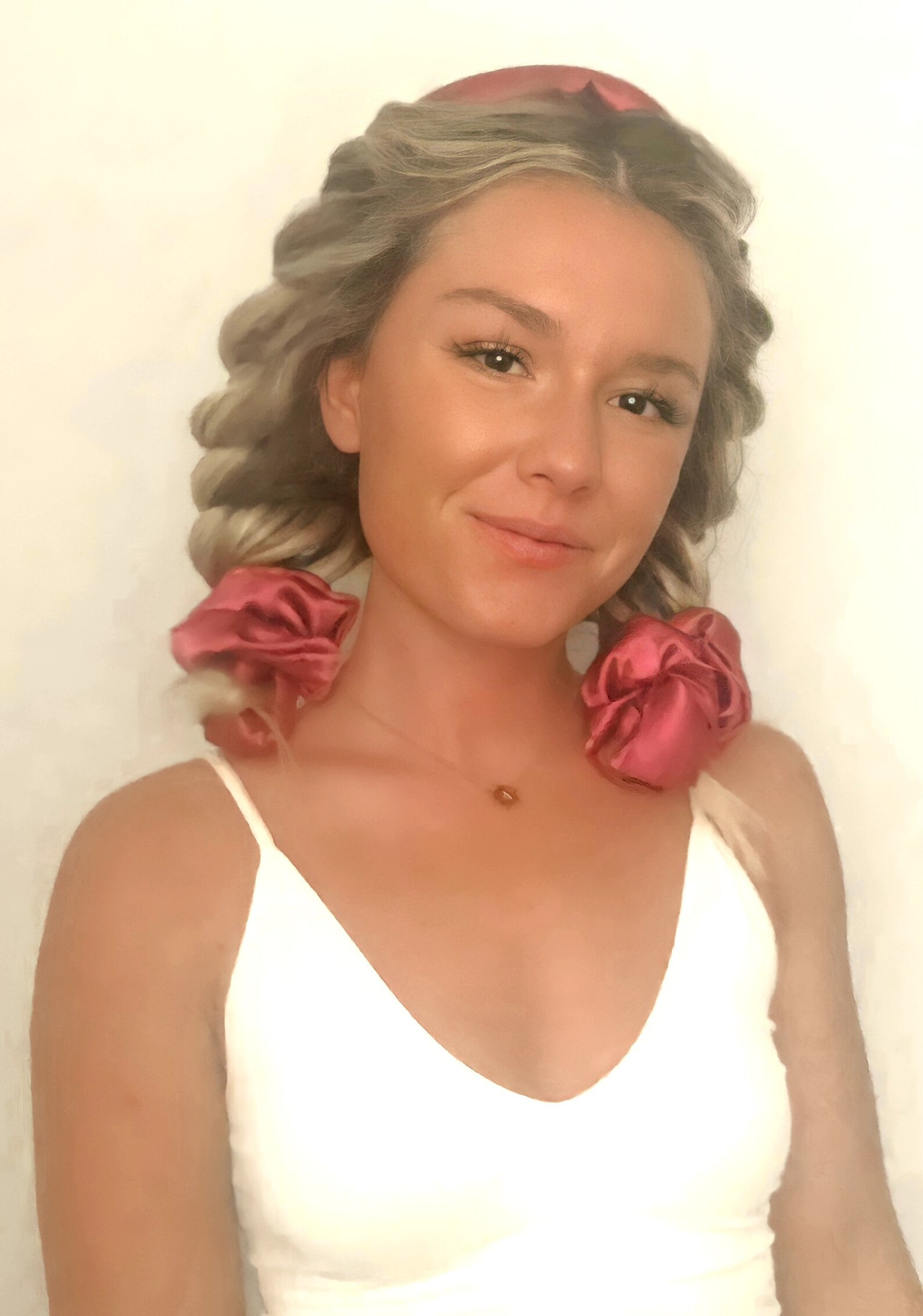 Heatless Hair Curling Ribbon w/ Pearl Necklace Color Etsy