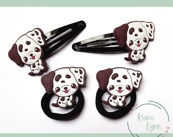 Hair clip, braid rubber, Dalmatian, Christmas, Easter, unisex, boy, girl, Advent calendar, children's hair rubber