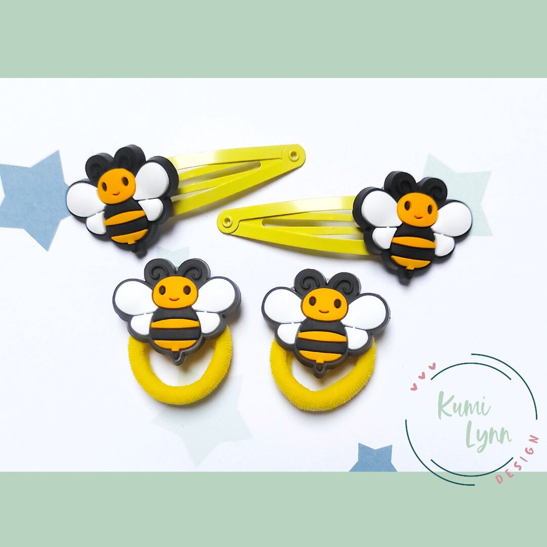 Hair Clip Rubber Band Bee Boy Girl Hair Accessories Etsy