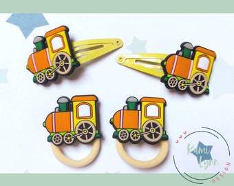 Hair accessories with a locomotive in a set or individually