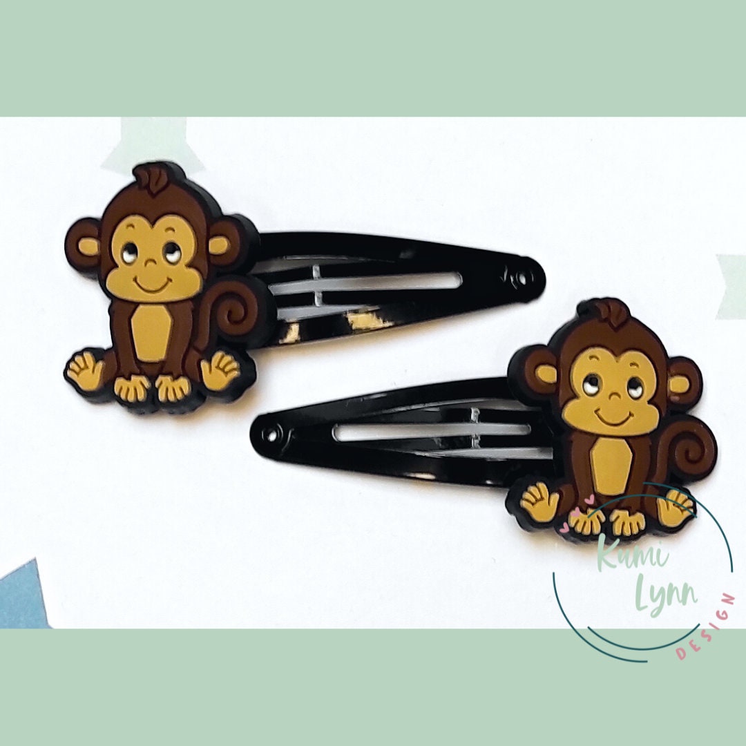 Monkey Hair Clip - Etsy Monkey Hair Clip - Etsy