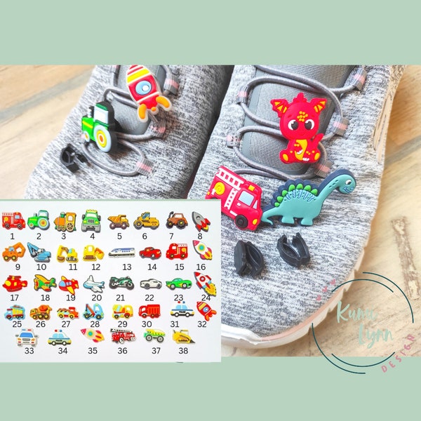 Charms for shoes with clip adapter vehicles