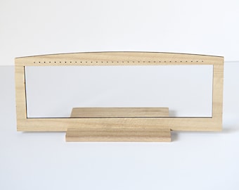 Solid Wood Earrings Display & Holder