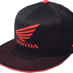 new factory effex Honda Wing Flexfit Hat - Black - Large/XL
