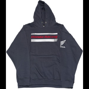 new factory effex youth honda stripes pullover hoodie- navy blue- all youth sizes available (s/m/l/xl) - motorcycle/offroad/atv