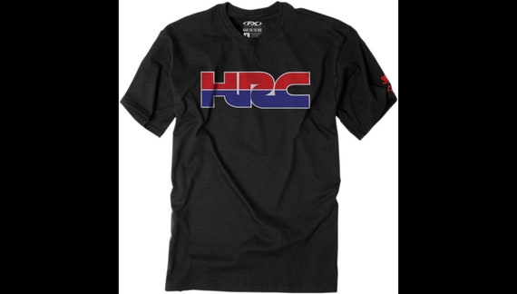 Factory Effex Honda HRC Men's T-Shirt - 100% Cotton Black Tee With Screen Printed Design, Size XL - View #4