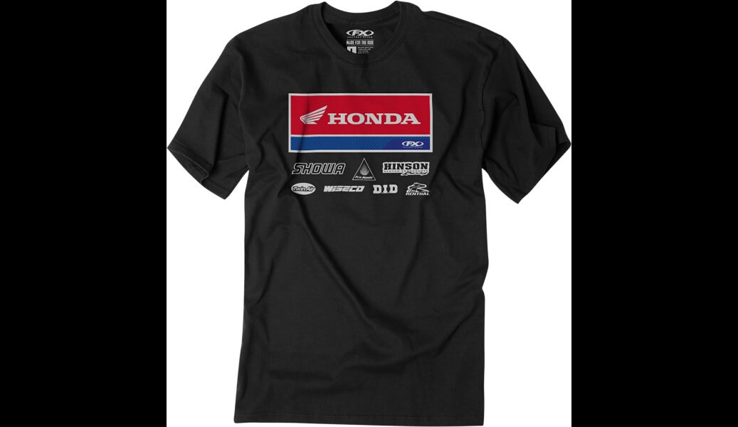 New Factory Effex Honda 21 Racewear T-shirt - Black/red