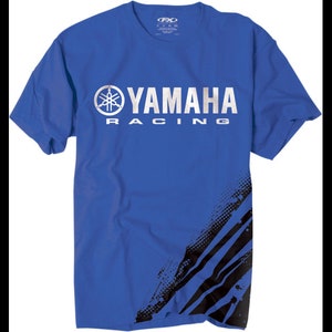 new factory effex yamaha racing flare t-shirt - blue/white - all sizes available (m/l/xl) - motorcycle/atv/offroad