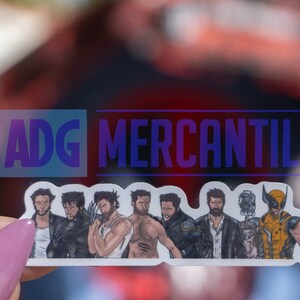 GLO25 Logan Wolverine Glow up Deadpool e Wolverine X Men Marvel Sticker