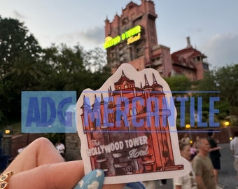 Hollywood Tower of Terror Ride Hollywood Studios Disney World Disney Sticker