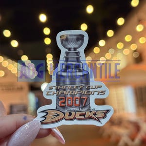 DUK1 Anaheim Ducks Stanley Cup Cup 2007 Sticker