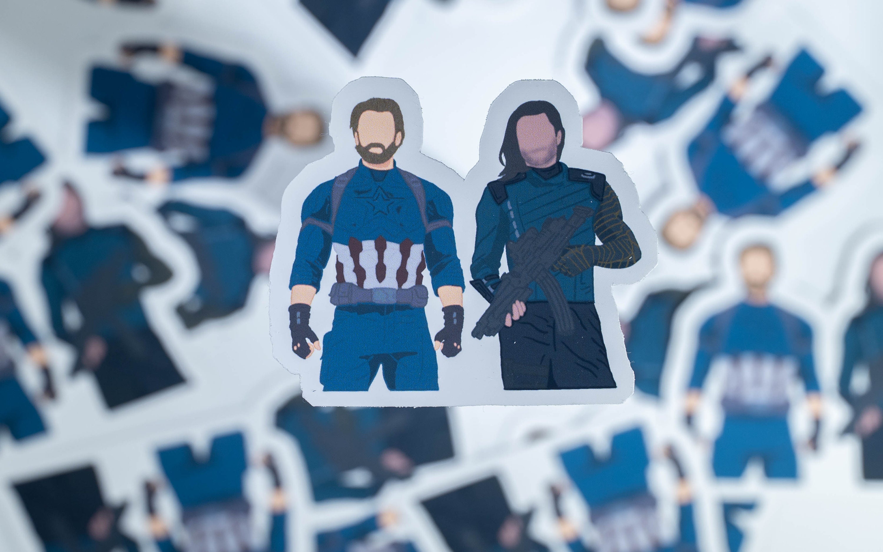Infinity War Steve Rogers and Bucky Barnes Sticker