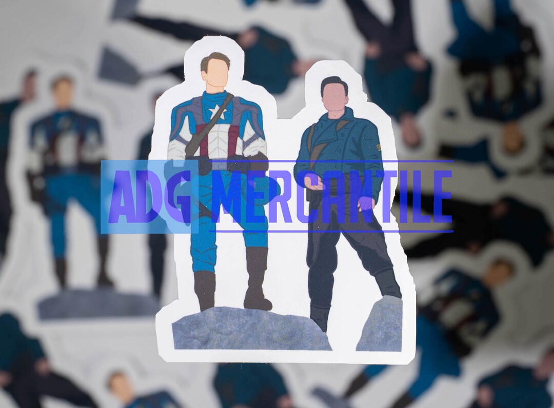 CLEARANCE Steve and Bucky Howling Commandos Marvel Sticker M48 - Etsy
