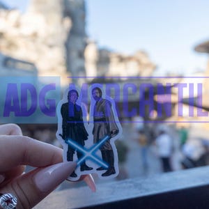 SW3 Anakin Skywalker and Obi Wan Kenobi Star Wars Sticker